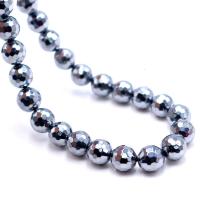 Gemstone Jewelry Beads Terahertz Stone Round polished  Sold Per Approx 15.4 Inch Strand