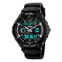 SKmei® Men Jewelry Watch, Tibetan Style, with Plastic & Glass & Stainless Steel, Life water resistant & multifunctional & for man & luminated, more colors for choice, 48*16mm,22*260mm, Sold By PC
