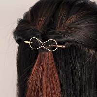 Haarspange, Zinklegierung, Geometrisches Muster, plattiert, für Frau, keine, frei von Nickel, Blei & Kadmium, 50x20mm, verkauft von PC