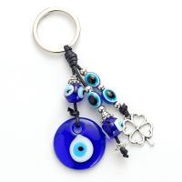 Tibetan Style Key Clasp, durable & Unisex, blue, 125mm, Sold By PC