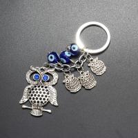 Tibetan Style Key Clasp, durable & Unisex, silver color, Sold By PC