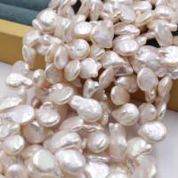 Keishi ferskvandskulturperle Beads, Ferskvandsperle, naturlig, du kan DIY, hvid, 11-14mm, Ca. 50pc'er/PC, Solgt af PC