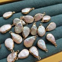 Freshwater Pearl Pendants, Teardrop, natural, DIY, white, 12*16mm, Sold By PC