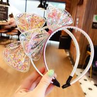 Hair Bands, Plastic, with Cloth, Bowknot, handmade, fashion jewelry & different styles for choice & for woman, more colors for choice, 190*120mm, Sold By PC