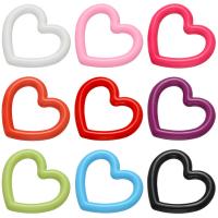 Brass Jewelry Pendants, Heart, painted, different size for choice & hollow, more colors for choice, 10PCs/Lot, Sold By Lot