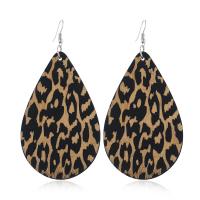 Wood Earring with Zinc Alloy for woman nickel lead & cadmium free Sold By Bag