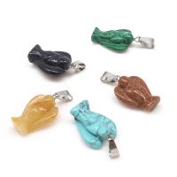Biżuteria wisiorki kamienie, Kamień szlachetny, Anioł, obyty, DIY & różne style do wyboru, dostępnych więcej kolorów, 29*15*7mm, 5komputery/torba, sprzedane przez torba