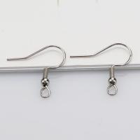 auricular de gancho de aço inoxidável, banhado, DIY & Vario tipos a sua escolha, prateado, 20*20mm,, 1000PCs/Bag, vendido por Bag