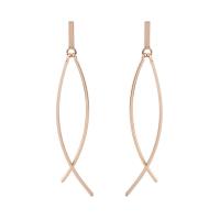 Brass Drop Earring, gold color plated, different styles for choice & for woman, more colors for choice, nickel, lead & cadmium free, 20x65mm, Sold By Pair