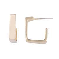 Brass Stud Earring gold color plated & for woman nickel lead & cadmium free Sold By Pair
