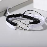 Couple Bracelet and Bangle Zinc Alloy with Polyester Cord fashion jewelry & Unisex Sold By PC