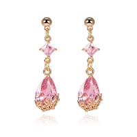 Earring Jewelry Copper Alloy plated fashion jewelry & for woman Sold By Pair