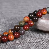 Gemstone Jewelry Beads, Picasso Jasper, Round, polished, different size for choice, Sold Per Approx 15.7 Inch Strand