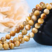Tigerauge Perlen, rund, poliert, verschiedene Größen vorhanden, verkauft per ca. 15.4 ZollInch Strang