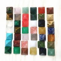 Natural Gemstone Cabochons, Natural Stone, Pyramidal, polished, different materials for choice, more colors for choice, 8x8mm, Sold By PC
