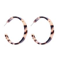 Resin Earring Zinc Alloy with Resin for woman 48mm Sold By Pair