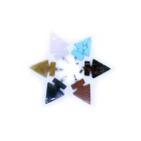 Gemstone Vedhæng Smykker, Natursten, pilespids, for kvinde, blandede farver, 29x42mm, Solgt af PC