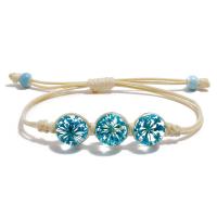 Fashion Create Wax Cord Bracelets with Dried Flower & enamel for woman 10mm Inner Approx 240mm Sold By Bag