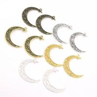 Zinc Alloy Moon Pendants plated hollow Approx 2mm Sold By Lot