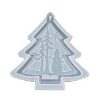 DIY مجموعة قوالب الايبوكسي, سيليكون, شجرة الميلاد, مطلي, المستدامه, 115x115x15mm, تباع بواسطة PC