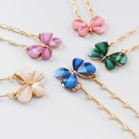 Zinc Alloy Jewelry Necklace with enamel gold color plated for woman nickel lead & cadmium free Sold Per 24.4 Inch Strand