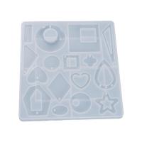 DIY Epoxy Mold Set Silicone Rectangle DIY Jewelry Pendants & Earring Charms Mold plated durable Sold By PC