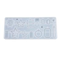 Conjunto de moldes epóxi DIY, silicone, Retângulo, banhado, Sustentável, 160x67x7mm, vendido por PC
