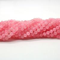 Natürliche Rosenquarz Perlen, rund, DIY & verschiedene Größen vorhanden, Rosa, verkauft von Strang
