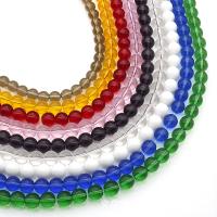 Fashion Glass Beads, Round, DIY & different size for choice, more colors for choice, Sold By Strand