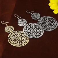 Tibetan Style Drop Earrings, fashion jewelry, more colors for choice, Sold By Pair