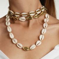 Shell Necklaces Zinc Alloy with Shell fashion jewelry Sold By Strand