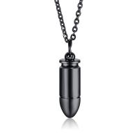 Stainless Steel Pendants, Bullet, plated, fashion jewelry & Unisex, more colors for choice, Sold By PC