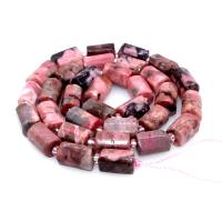 Natural Rhodonite Beads, Rhodochrosite, Column, polished, DIY, 8x11mm, 32PCs/Strand, Sold By Strand
