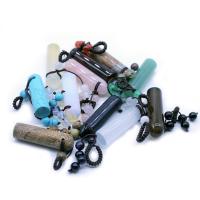 Gemstone Pendants Jewelry Natural Stone Column Sold By PC