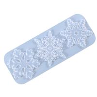 DIY Epoxy Mold Set, Silicone, Snowflake, plated, durable, 230x88x7mm, Sold By PC