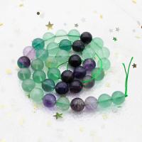 Perles de fluorite, Fluorite colorée, Rond, poli, DIY & normes différentes pour le choix, Vendu par brin