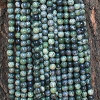 Zebra Jasper Beads Round polished DIY green Sold By Strand