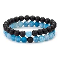 Gemstone Bracelets Natural Stone 2 pieces & fashion jewelry & Unisex 8mmuff0c 19cm Sold By Set