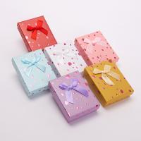Jewelry Gift Box, Paper, plated, random style & durable & dustproof & mixed, more colors for choice, 70x90mm, Sold By PC