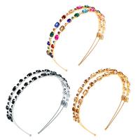 Hair Bands, Tibetan Style, plated, fashion jewelry & micro pave cubic zirconia & for woman, more colors for choice, nickel, lead & cadmium free, Sold By PC