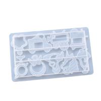 DIY Epoxy Mold Sæt, Silicone, Rektangel, forgyldt, Bæredygtig, 232x138x15mm, Solgt af PC