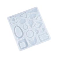 DIY Epoxy Mold Sæt, Silicone, Square, forgyldt, Bæredygtig, 115x127x7mm, Solgt af PC