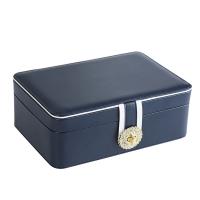 Multifunctional Jewelry Box PU Leather Rectangle plated Double Layer & durable & break proof & dustproof Sold By PC
