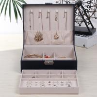 Multifunctional Jewelry Box PU Leather plated portable & durable & hardwearing & dustproof Sold By PC