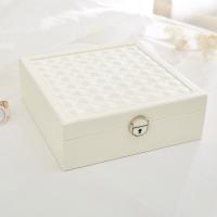 Multifunctional Jewelry Box PU Leather plated portable & durable & hardwearing & dustproof Sold By PC