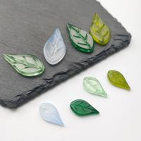 Lampwork Hair Accessories DIY Findings, Leaf, different size for choice, more colors for choice, 200PCs/Bag, Sold By Bag