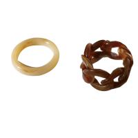 Resin Finger Ring 2 pieces & for woman Sold By Set