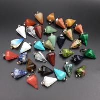 Gemstone Pendants Jewelry Natural Stone polished DIY Sold By Bag