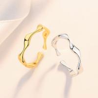 925 Sterling Silver Pljuska prst prsten, pozlaćen, Podesiva & modni nakit & za žene, više boja za izbor, 85x72mm, Prodano By PC