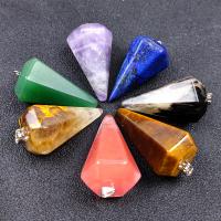 Kamień naturalny Wahadło wahadłowe, obyty, do wyboru różne materiały, dostępnych więcej kolorów, 23x43mm, sprzedane przez PC